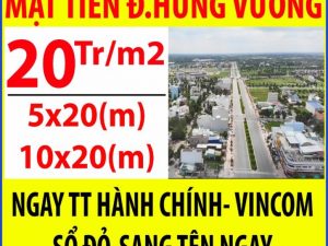 Bán đất TP.Tân An MT Hùng Vương,giá chỉ từ 20tr/m2